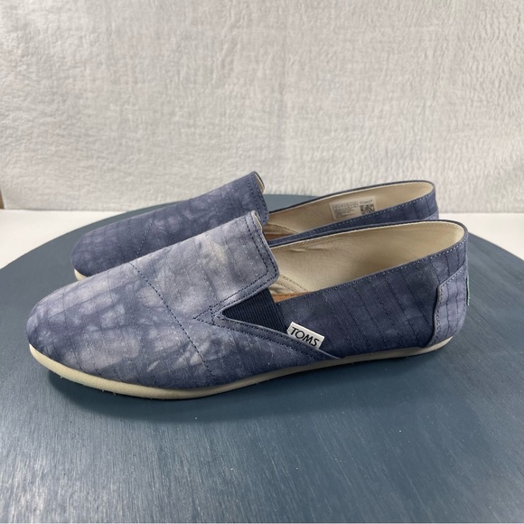 Navy Tie-Dye Woven Redondo Espadrille TOMS - Picture 3 of 8